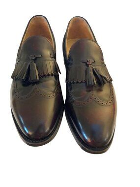 Johnston & Murphy Aristocraft Mens brown leather  Tassel Loafers Size 10.5